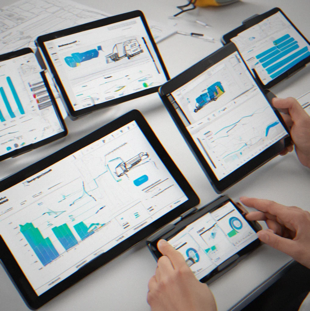 Live dashboard for logistics. Charts update in real time, filters work instantly, shipment status refreshes as things move.